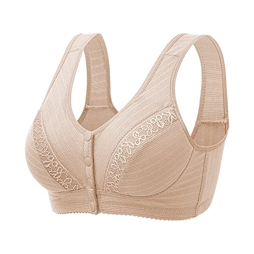 Damen-BHS, Sport BH Damen Soft Bequem Bras Atmungsaktive Leichte Unterwäsche Ohne Bügel BH Stretch Passform Bügelloser Hautfreundliche Bralette Elegant Spitzen Bustier