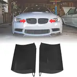 JESTOP 2 Stück Dynamische lufteinlass schaufel, Aluminum Luftstrom Ansaugdeckel, Dekorative Vent Hood Cover Kaltluftansaugsystem für BMW 3er, E90/91/92/93 316d, 318d, 320d, 325d, 330d, 335d, 316i, M3