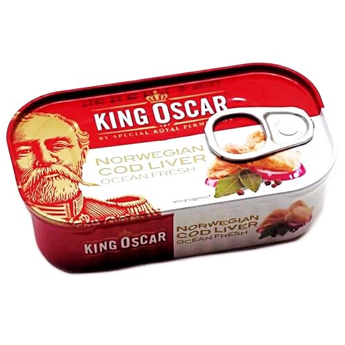 King Oscar Islandischer Dorschleber im eigenen Saft und Öl 12er Pack (12 x 121g)