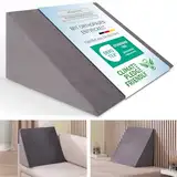 maxVitalis Keilkissen Rückenstütze für Sofa Couch und Bett Lagerungskissen Erwachsene orthopädisches Rückenkissen Anti Reflux Lesekissen ergonomisches Kissen aus formstabilen Schaumstoff 30×50×60 cm