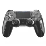 Wireless Controller für PS-4, LED Game Controller Kompatibel mit PS-4/Slim/Pro/PC, Gamepad mit Dual Vibration, Touchpad, 6-Achse