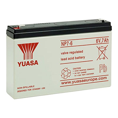 Yuasa NP7-6 Akku Blei PB 6 Volt 7Ah Faston 4,8mm