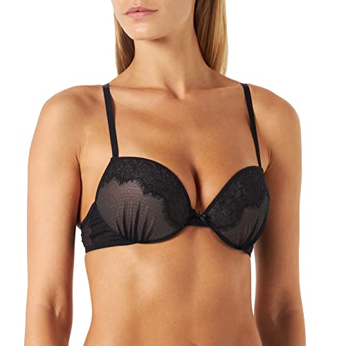 Lovable Damen Seductive Lace Push-Up BH, Schwarz (Nero 004), IV (Herstellergröße: 36 C)