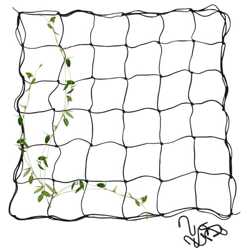 Wachsen Zelt Netz, 100 * 100cm Hydroponic Scrog Net, Elastische Spalier Netz mit 4 Haken, Hydrokultur Growroom Scrog Netz Zelt Elastische Spaliernetz, elastische Netz Spalier für Pflanze