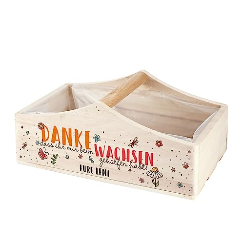 Herz & Heim® Geschenk Abschied Kindergarten Wachsen lassen Pflanzkorb ihr/mir