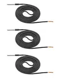 QWORK® 3 Stück Temperaturfühler, Edelstahl Temperatursensor, 2 m Sensor Kabel, Temperatur -55 ° C bis + 125 ° C