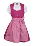 Ramona Lippert® - Kinder Dirndl Charlotta | Pink | Inkl. Kleid, Schürze & Bluse | Größe 86-164 - Mädchen Dirndl & Dirndl-Sets - Kinderdirndl | Dirndl Mädchen Gr. 110/116