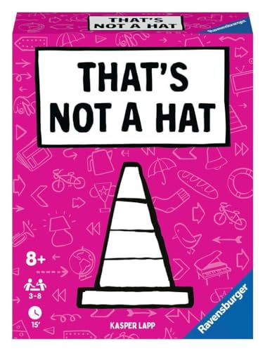 Ravensburger - 20954 That's not a hat - Partyspiel, Kartenspiel für 3-8 Personen, lustige Unterhaltung ab 8 Jahren - Geburtstagsgeschenke