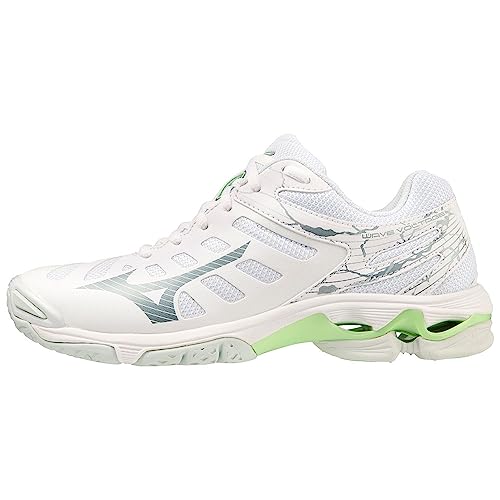 Mizuno Damen Wave Voltage Volleyball, White Glacial Ridge Pati, 44 EU