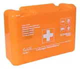 DONAU SAFETY Motorrad Verbandskasten nach aktueller Norm 2025 BD DIN 13164/ Orange/Erste-Hilfe-Verbandtasche/In einer Kunststoffbox