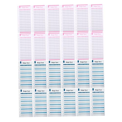 Ciieeo Blätter Karten Persönliche Verbrauchskarten 24pcs Home Blatt Für Finanzorganisation
