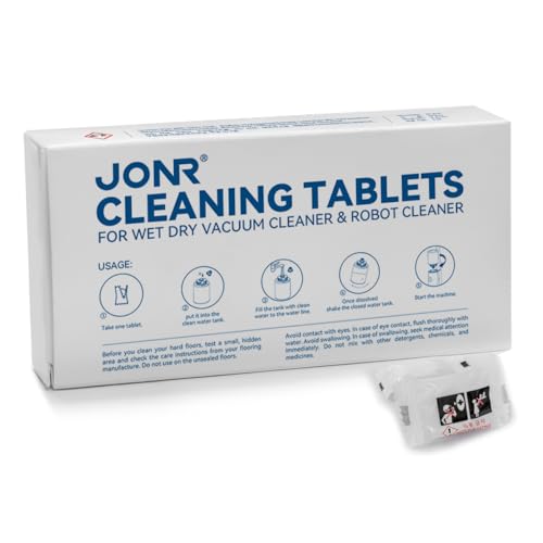 JONR Brausetabletten Bodenreinigungstabletten kompatibel ED12 Nass-/Trockensauger Wischmopp 15 Tabletten