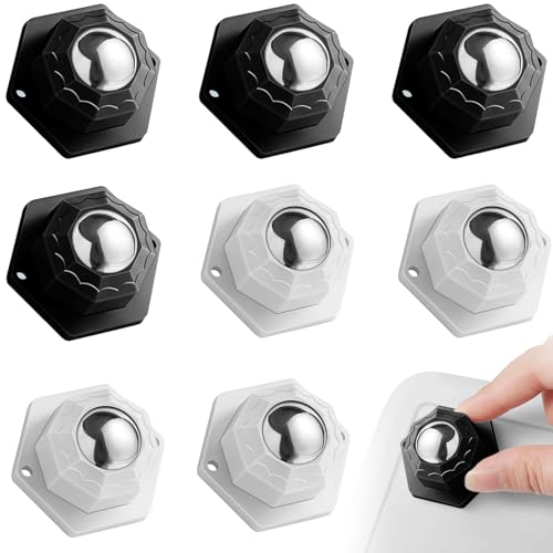 8 Stück Möbelrollen, Rollen für Möbel, Kugelrollen Schwerlast, Möbelrollen Flach, Möbelrollen Klein für Möbel Küchenutensilien Elektrogeräte