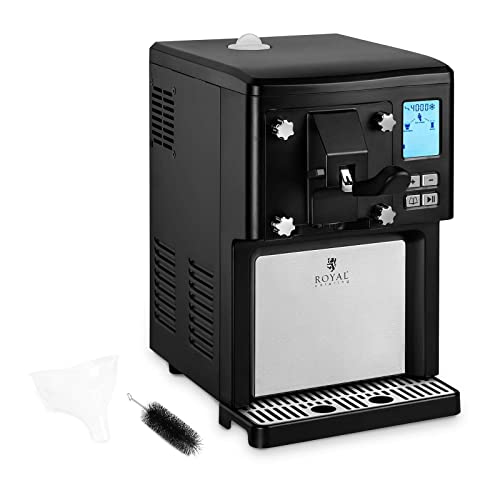 Royal Catering Profi-Softeismaschine 200 W 1,5 l Zubereitung in 30 min mit Selbstreinigung Maschine für Softeis, Frozen Yogurt, Sorbet