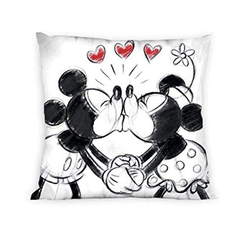 Klaus Herding GmbH Mickey und Minnie Maus Kissenbezug Love 40x40cm Kissenhülle