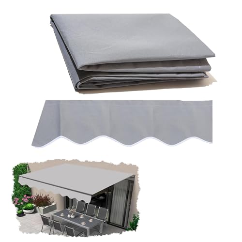 Markisenbespannung Canvas Markisenstoff (ohne Rahmen) Markisen Ersatzstoff, Markisen Ersatzstoff Sonnenschutz Stoff Außen Markisenstoff Wasserdicht Hochwertiges Ersatztuch(2.5x2m(8.2x6.5ft))
