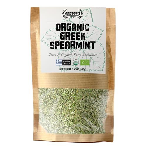 Apsogo Krauseminze - Getrocknete Bio Krauseminze aus Griechenland - Premium Qualität & erfrischender Geschmack, als Gewürz oder Minztee (100g)