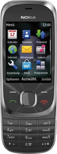 Nokia 7230 Handy (3.2 MP, Musikplayer, Bluetooth, Flugmodus, 2GB Speicherkarte, Slider) Graphite