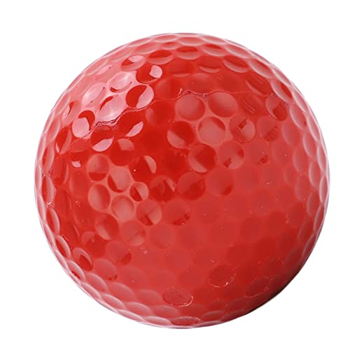 SPYMINNPOO Golfbälle, 2 Schichten Golf Floating Ball Floater Water Range Schwimmender übungsbälle fur Outdoor Sports Golf Practice Trainingsbälle(rot)