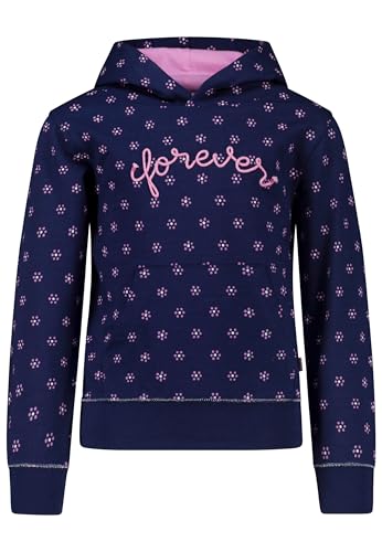 SALT AND PEPPER Mädchen Girls Sweat AOP/Appl Forever Baby- Und Kleinkind T-Shirt-Satz, True Navy, 128-134 EU