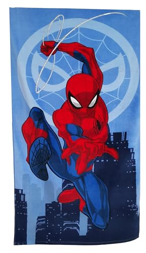 Jerry Fabrics Kinder Handtuch Badetuch Strandtuch Duschtuch für Jungen 100% Baumwolle 70x140 cm (Spiderman)