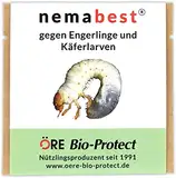 nemabest® HB Nematoden für 20m² (10 Mio.) gegen Engerlinge und Käferlarven vom Gartenlaubkäfer, Junikäfer, Maikäfer und Rüsselkäfer