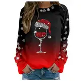 Kuscheldecke Pulli Decken Pullover Damen Weihnachtspullover Damen Blinkend Weihnachtspulli 4XL Weihnachtspullover Damen Mit Led Jogginganzug Weihnachten Damen Couple Christmas Sweater Friday Angebote