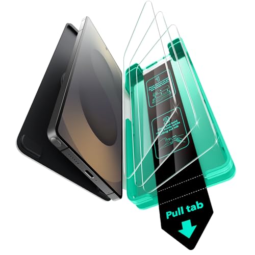 ESR für Samsung Galaxy S25 Ultra für Panzerglas [3 Sekunden Schnellinstallation] HD klar, gehärtetes Glas, automatisches Staubentfernungswerkzeug für Galaxy S25 Ultra, hüllenfreundlich, 3 Stück