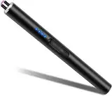 LcFun Stabfeuerzeug Lichtbogen Feuerzeug Elektrisch, Lang Elektrisches Feuerzeug USB Aufladbar, Winddichte Plasma Feuerzeuge, Elektro Feuerzeuge für Kerzen Anzünden, Feuerwerk, Küche (Schwarz)