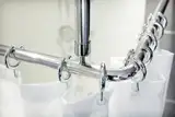 3er ALU WINKELSTANGE BARRIEREFREI CHROM - Bequemes durchschieben des Vorhangs ohne Hindernis - DUSCHVORHANGSTANGE FÜR DUSCHVORHANG! NEUES SYSTEM! CORNER SHOWER ROD!