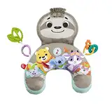 Fisher-Price Faultierspielkissen | Babyspielzeug 0-6 Monate | Baby-Spielkissen für die Bauchlage | Baby Geschenk | Bauchlagekissen mit beruhigender Vibration, Beißring & Musik | Baby-Kissen, GRR01