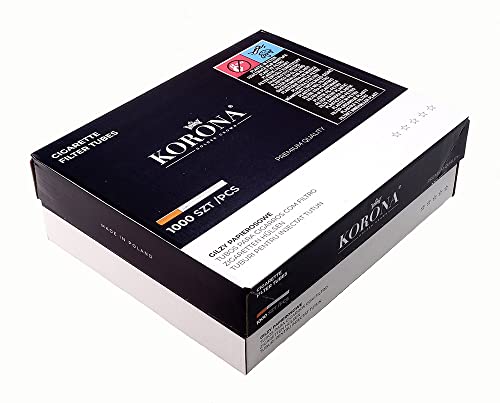 2 Boxen Korona Filterhülsen Standardformat, 1.000 Hülsen pro Box