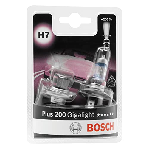 Bosch H7 Plus 200 Gigalight Lampen - 12 V 55 W PX26d - 2 Stücke