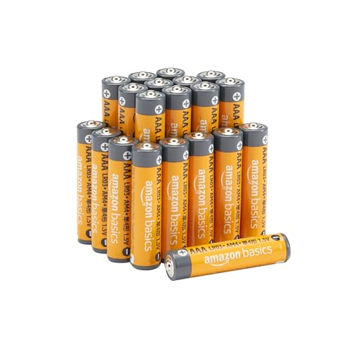 Amazon Basics AAA-Alkalisch batterien, leistungsstark, 1,5 V, 20er-Pack (Aussehen kann variieren)