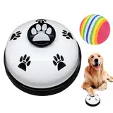 Trainingsglocken für Haustiere,Hund Türklingel,Türklingeln für Töpfchenkommunikation,Hundeglocke mit Pfotenabdruck Button,Katzenklingel Hundeklingel für Haustiere Töpfchentraining Kommunikationsgerät