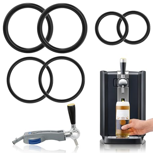 Ancable Dichtung O-Ringe Wartungssatz kompatibel mit Philips Perfect Draft Bier-Zapfanlage HD3600, HD3610, HD3620, HD3720 – inklusive Wasserhahn-, Fass- und Griffdichtungen (6PCS)