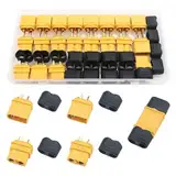 YIXISI 10 Paar XT60 XT60H Batterie Anschlüsse, XT60H Männlich Weiblich Stecker Buchse, XT60H Mantelgehäuse Stecker, für RC Lipo Akku