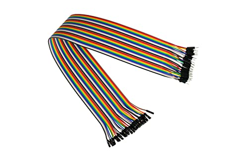 kabelmeister - Jumper Wire/Drahtbrücken-Kabel - Stecker an Buchse (Male to Female) - 40cm - 40-Pin trennbare Adern für Arduino, Raspberry Pi, Banana Pi, Breadboad, Steckboard etc.