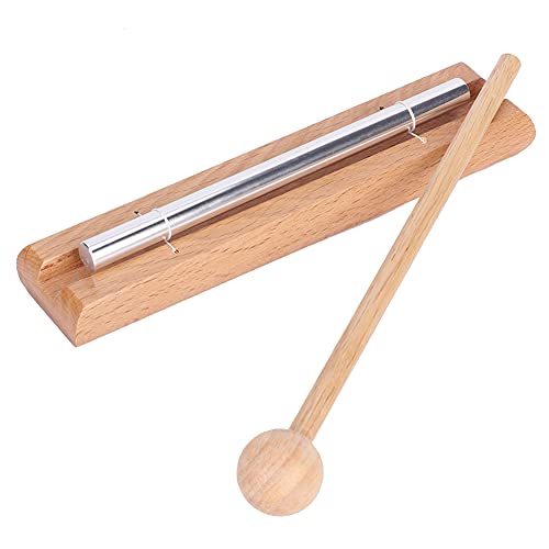 Energy Chime, Meditationsglocke Chimes Gong Glockenspiel 1 Ton Klangstab mit Holzschlägel, Solo Schlaginstrument Meditation Percussion Zubehör für Gebet, Yoga, Musikalische Früherziehung