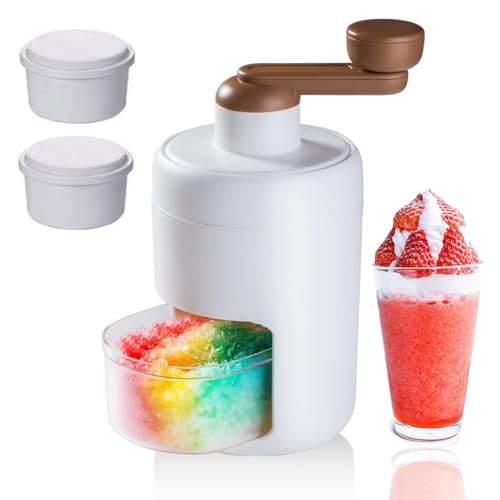 LeapBeast Slushy Maker und Slush Eismaschine, Tragbare Manueller Eiszerkleinerer - BPA Frei, Slushie Maker mit Eiswürfelform für Bar Küche Büros Outdoor Vereist Trinken Zubehö