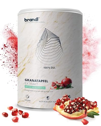 Granatapfel Kapseln hochdosiert | 1.500 mg Premium Granatapfel-Extrakt pro Portion mit 40% mg Ellagsäure | 120 Kapseln 2-Monats-Vorrat by brandl®