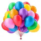 Luftballons Bunt 50 Stück,10 zoll/25cm,Bunte Luftballons Girlande Luftballons Geburtstag,Regenbogen luftballons,Ballons für Deko Geburtstag,Deko Hochzeit,Party Deko,Babyparty