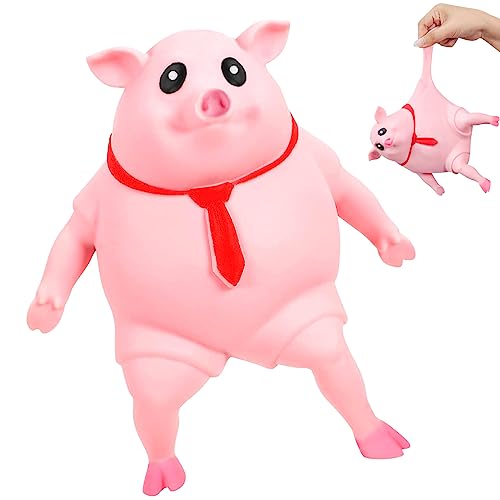 Schweine Quetschspielzeug, Kreatives Dekompressions Piggy, Squishy Squeeze Spielzeug, Stressspielzeug Schwein, Pig Fidget Toy, Stressbälle, Anti Stress Spielzeug für Erwachsene und Kinder