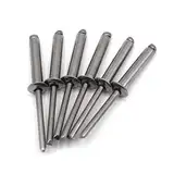 HEAVYTOOL Blindnieten Ø3,2mm x 16mm (100 Stück) (Klemmbereich 10,5-12,5mm) DIN 7337 A Ähnl. UNI 9200 A EN ISO 1598 Edelstahl V2A AISI 304 Popnieten Nieten Blindniete Edelstahlnieten