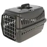 Kerbl Pet 81333 Transportbox Expedion Eco Metalltüre 58x38x38cm, schwarz, 1.63 kg
