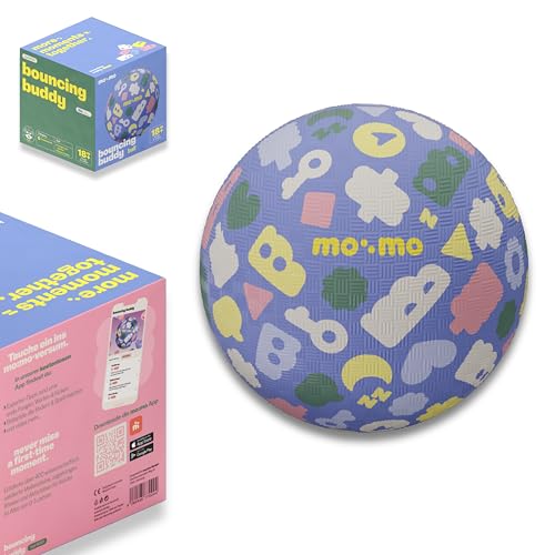 Bouncing Buddy – Der perfekte Spielball für Kleinkinder (5", 12,7 cm) | Fördert Motorik & Koordination | Weicher, langlebiger Kautschuk | Sicher & Pflegeleicht | Für drinnen & draußen Blueberry