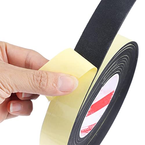 SFQEVHRZ Schaumstoff-Band, Sponge Single-Sided Tape Shockproof Foam Sealant Strip, for Car Foam Pad Sound Insulation Buffer Anti-Collision Foam Tape(Thickness 1mm,25mm x 5m)