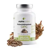 500mg Pinienrindenextrakt Kapseln mit OPC + natürliches Vitamin C - 240 Stück vegane Pinienrinde Kapsel ohne Magnesiumstearat - Pinienrindenextrakt Kapseln hochdosiert & laborgeprüft - Alphavitalis