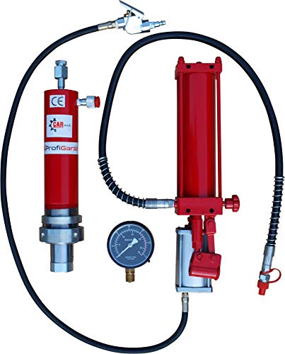Carmax Werkstattpresse Satz 20T Hydraulikpumpe Druckluft Hydraulikzylinder Manometer