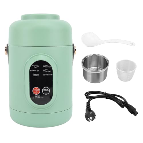 Tragbarer Elektrischer Topf, Multifunktionaler Kompakter Warmwasserboiler, Heizung für Unterwegs, Elektrischer Kaffeekessel, Warm Halten, Sichere Nutzung, 12-S (EU-Stecker 220 V)